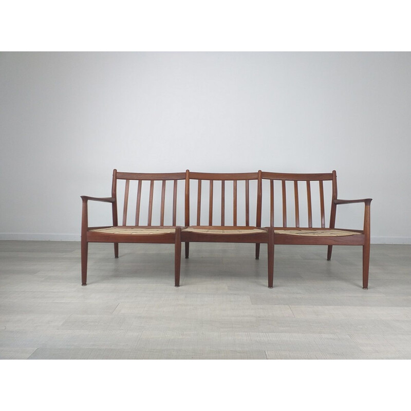 Scandinavian vintage teak sofa by Svend Age Eriksen, 1960