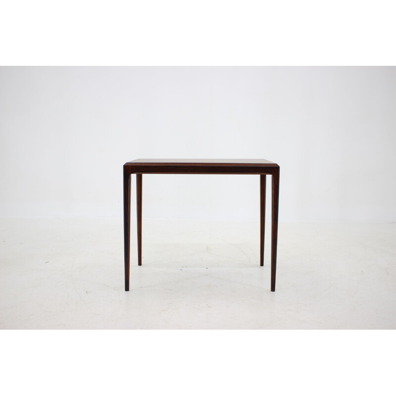 Vintage rosewood mesa lateral por Johannes Andersen, Dinamarca 1960