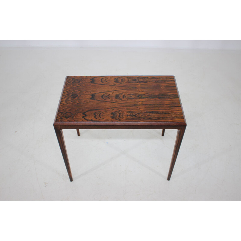 Vintage rosewood side table by Johannes Andersen, Denmark 1960s