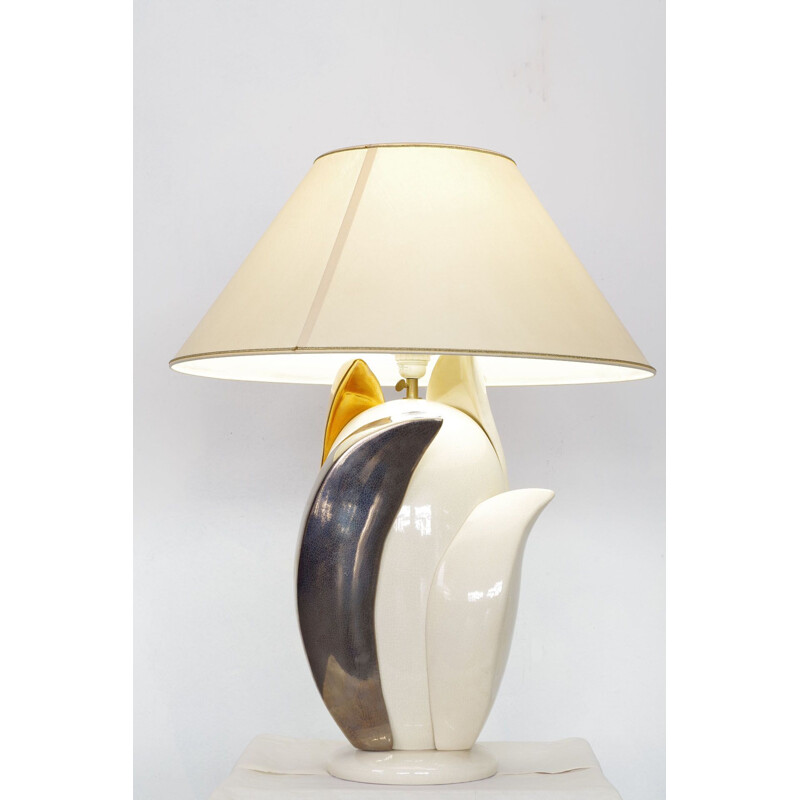 Vintage table lamp by Francois Chatain, 1970s