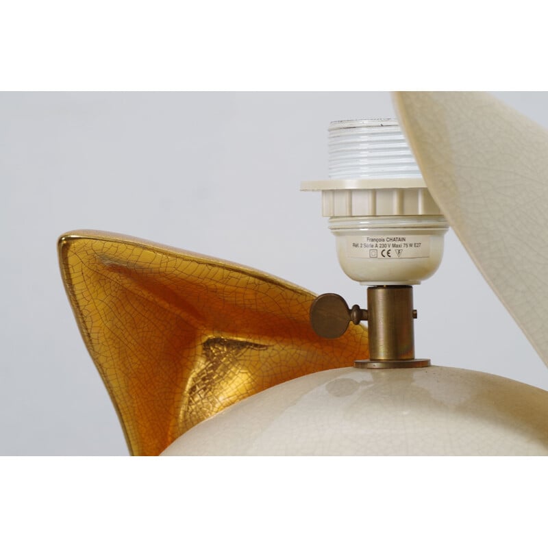 Lampe de table vintage par Francois Chatain, 1970