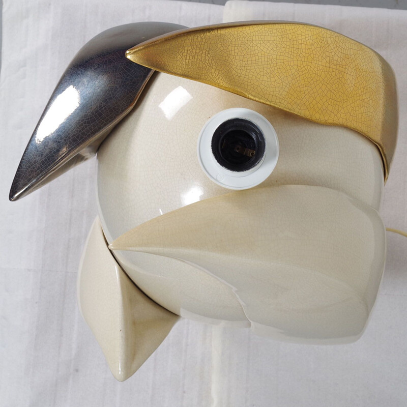 Vintage table lamp by Francois Chatain, 1970s