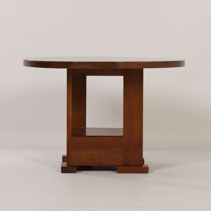 Vintage Art Deco veneer coffee table by Bas van Pelt for My Home, 1930
