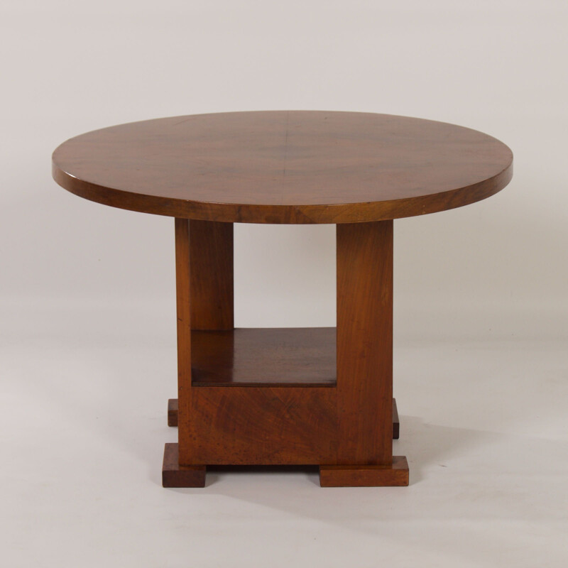 Tavolino vintage in impiallacciato Art Déco di Bas van Pelt per My Home, 1930