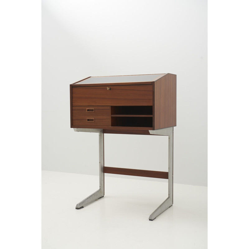 Vintage rozenhouten bureau, 1950