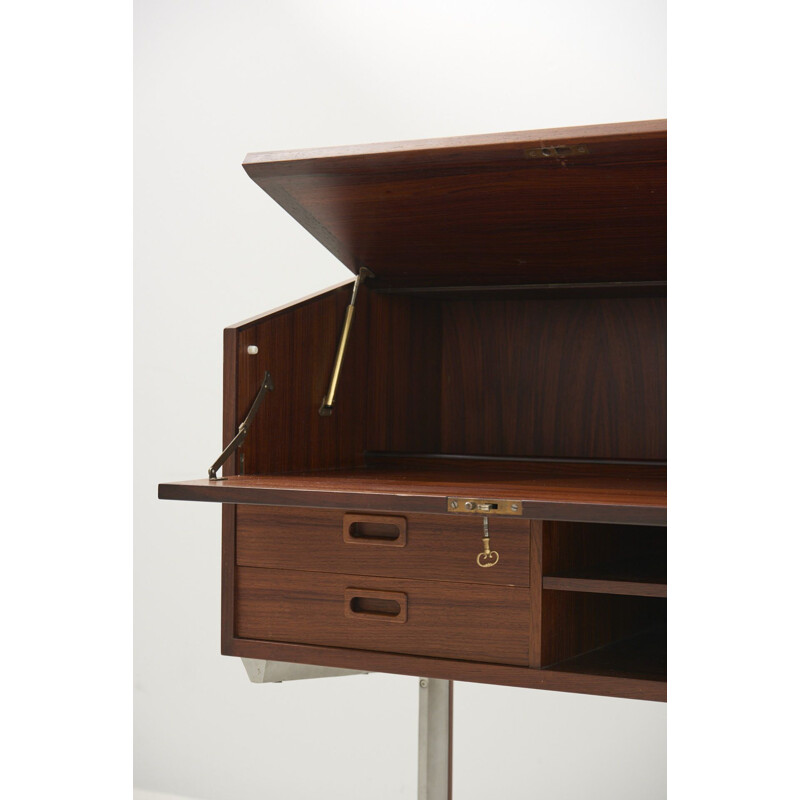 Vintage rozenhouten bureau, 1950