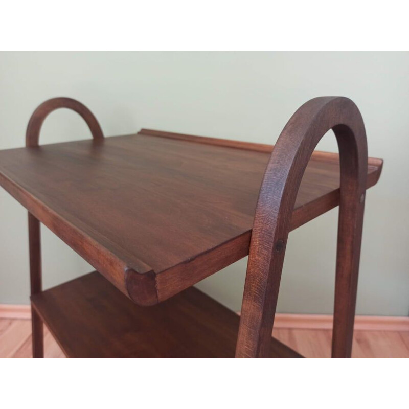 Wooden vintage side table, 1950s