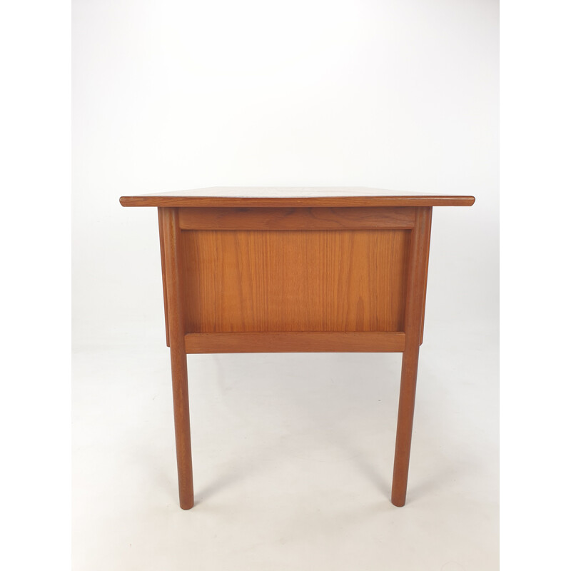 Vintage Deens teakhouten bureau van Gunnar Nielsen Tibergaard, 1960