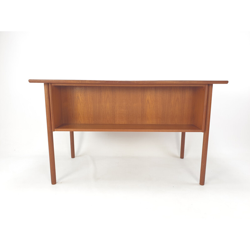 Danish vintage teak desk by Gunnar Nielsen Tibergaard, 1960s