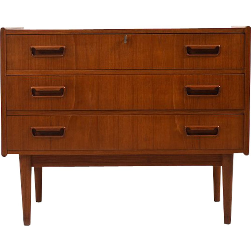 Vintage teak chest of drawers by Gunnar Nielsen Tibergaard, Denmark 1960s