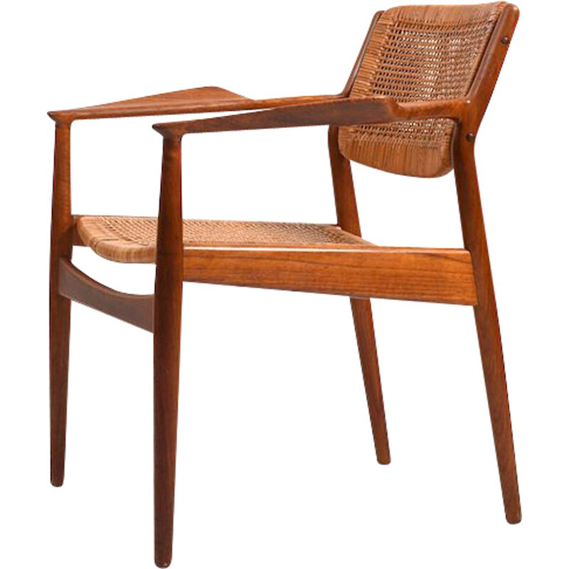 Teak vintage armchair model 51 by Arne Vodder for Helge Sibast, Denmark 1950s