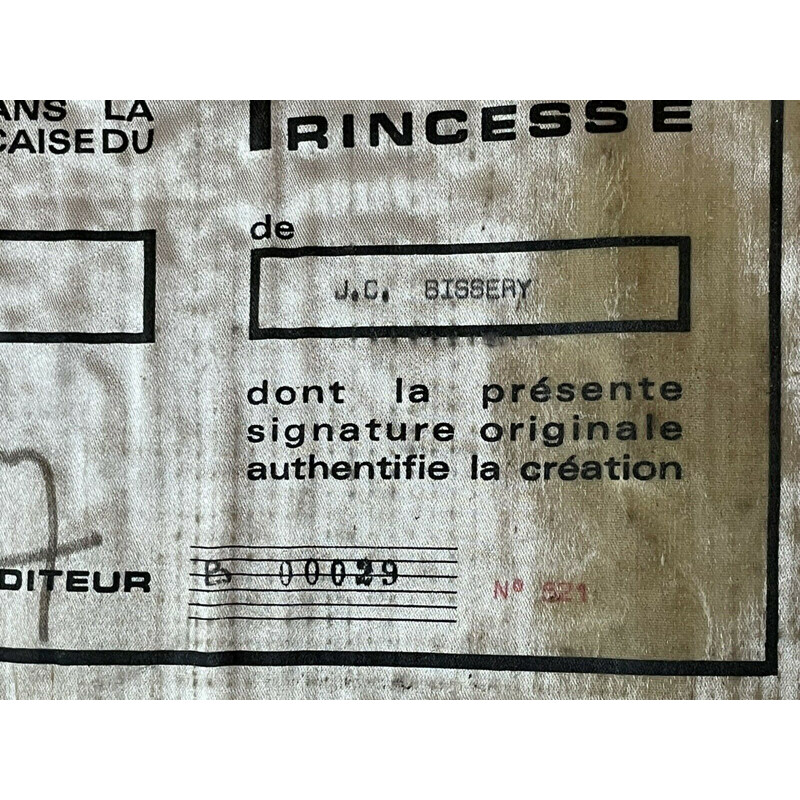 Tapete de lã Vintage de Jean Claude Bissery