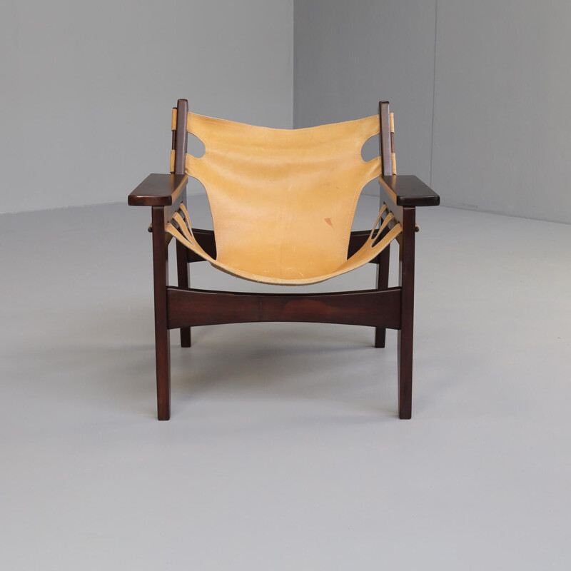 Vintage-Sessel "kilin" aus Palisanderholz und Leder von Sergio Rodrigues für Oca, 1970