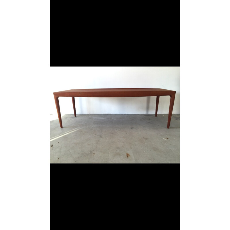 Large vintage teak coffee table, Johannes ANDERSEN - 1960s