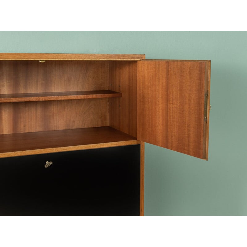 Vintage walnut secretary by Behr Möbel, Germany 1950s