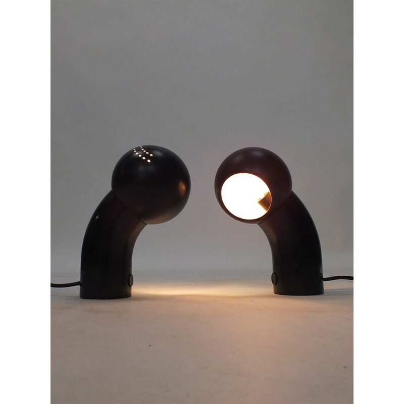 Pair of vintage table lamps by Martinelli Luce, 1970s