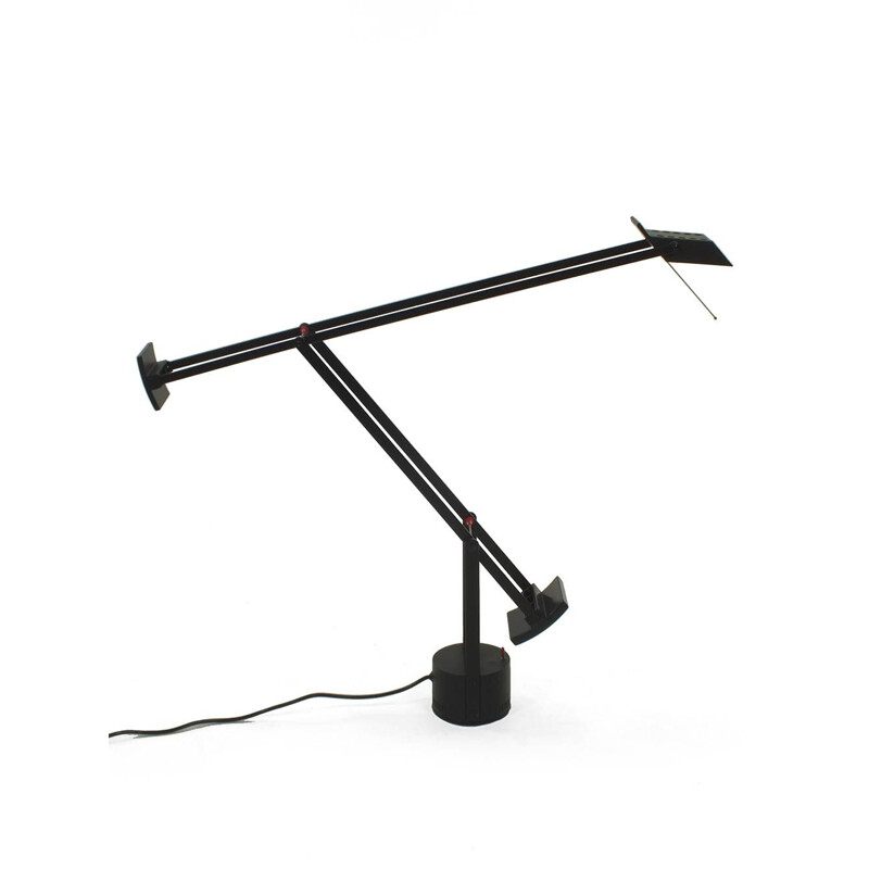 Vintage black desk lamp Tizio 50 by R. Sapper for Artemide