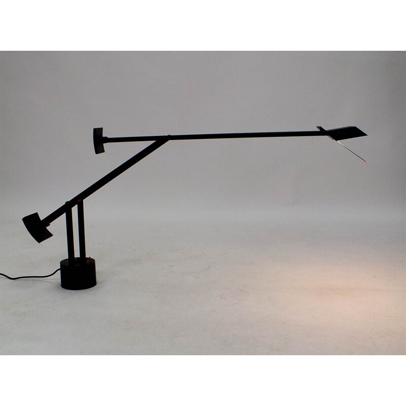 Vintage black desk lamp Tizio 50 by R. Sapper for Artemide