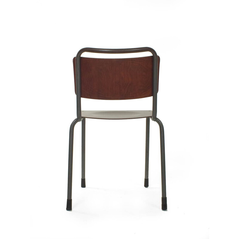 Ensemble de 4 chaises vintage modèle 106 par Gispen pour TU Delft