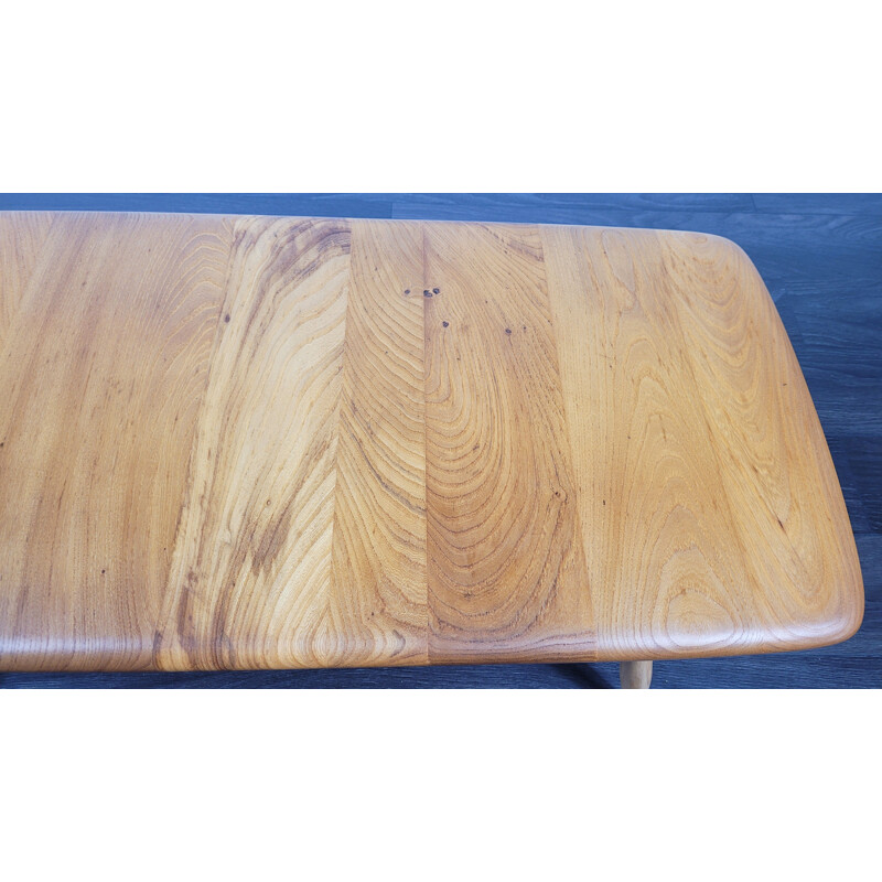 Vintage elmwood coffee table by Ercol, 1970s