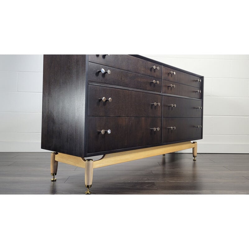 Vintage black double chest of drawers by G-Plan, 1960s