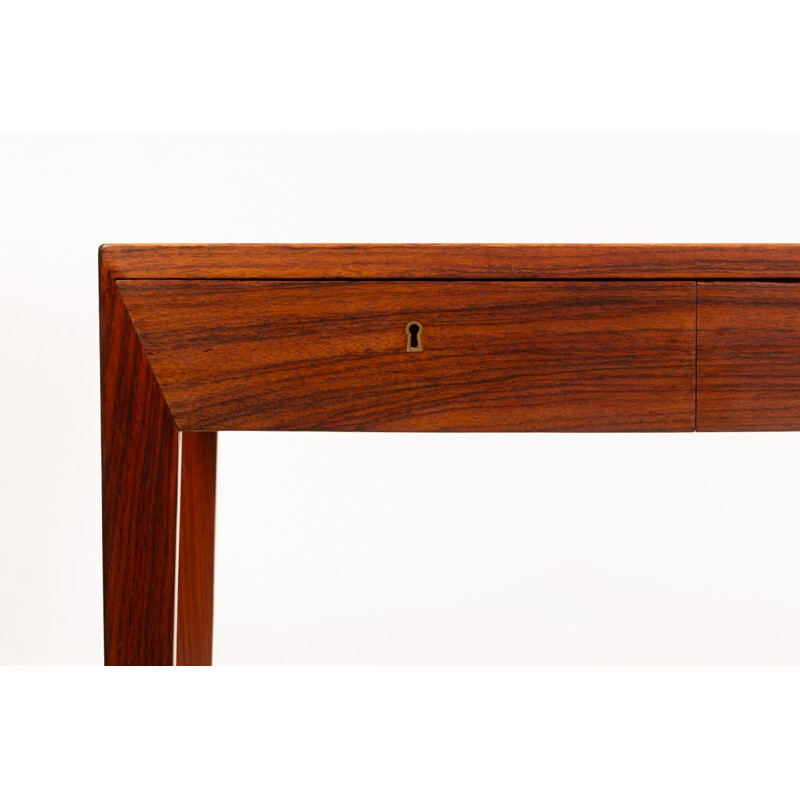 Vintage Danish freestanding writing desk by Severin Hansen for Haslev Mobelsnedkeri, 1960s