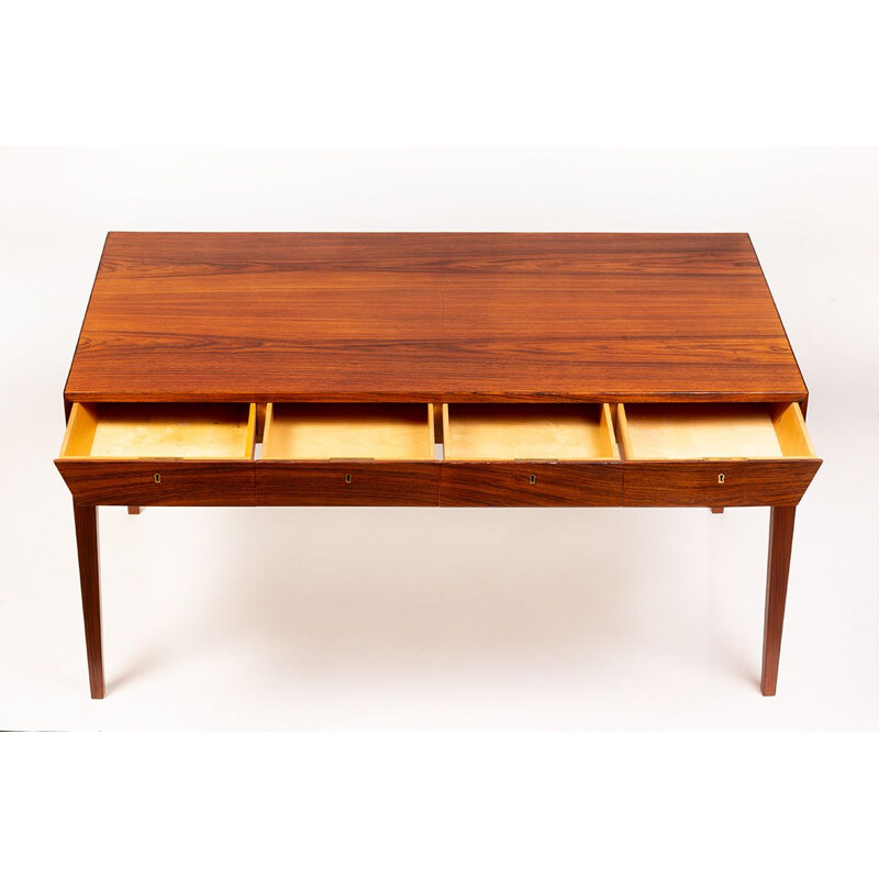 Vintage Danish freestanding writing desk by Severin Hansen for Haslev Mobelsnedkeri, 1960s