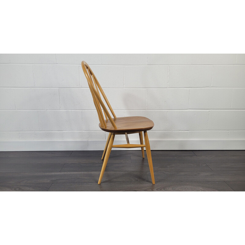 Vintage Fleur Windsor dining chair by Ercol, 1980s