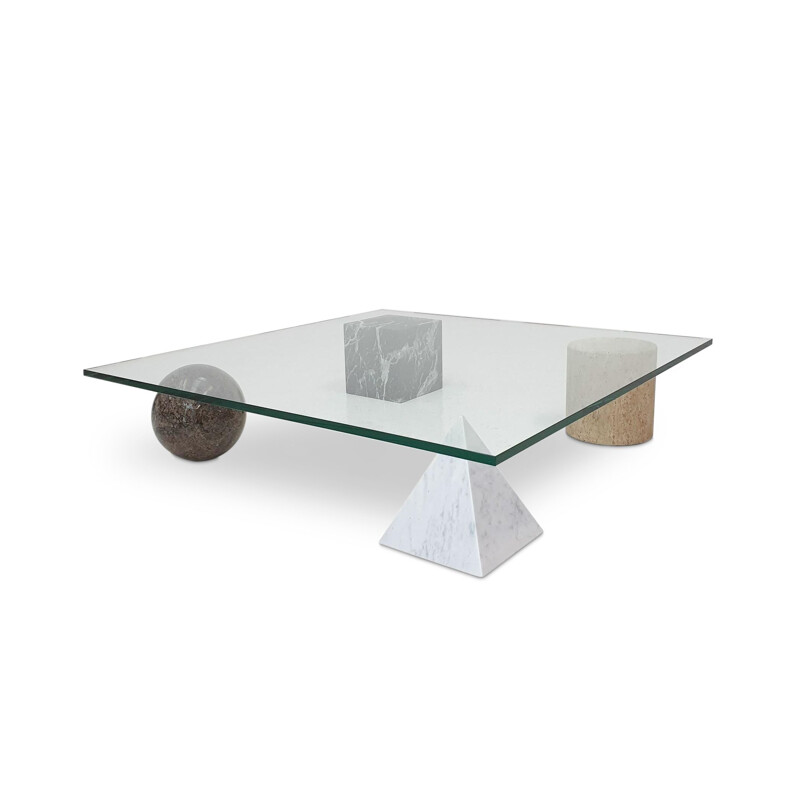 Mid century coffee table "Metafora" by Massimo & Lella Vignelli for Casigliani, 1979