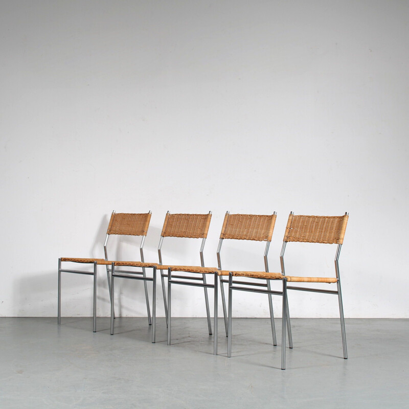 Ensemble de 4 chaises vintage de Martin Visser pour 't Spectrum, Pays-Bas 1960
