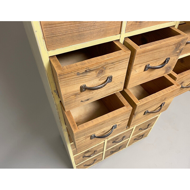 Vintage wooden filing cabinet, Czechoslovakia 1940