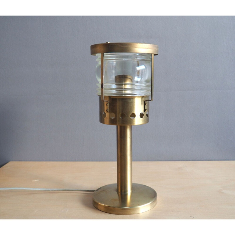 Danish brass table lamp, A HOLM SORENSEN - 1960s