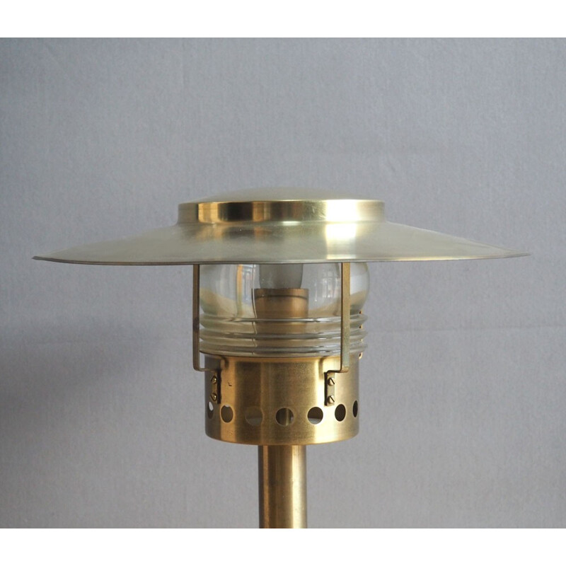 Danish brass table lamp, A HOLM SORENSEN - 1960s