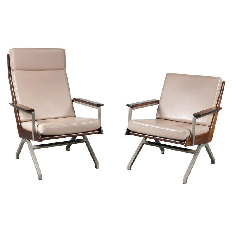 Pair of vintage armchairs by Rob Parry for Gelderland, Netherlands 1960