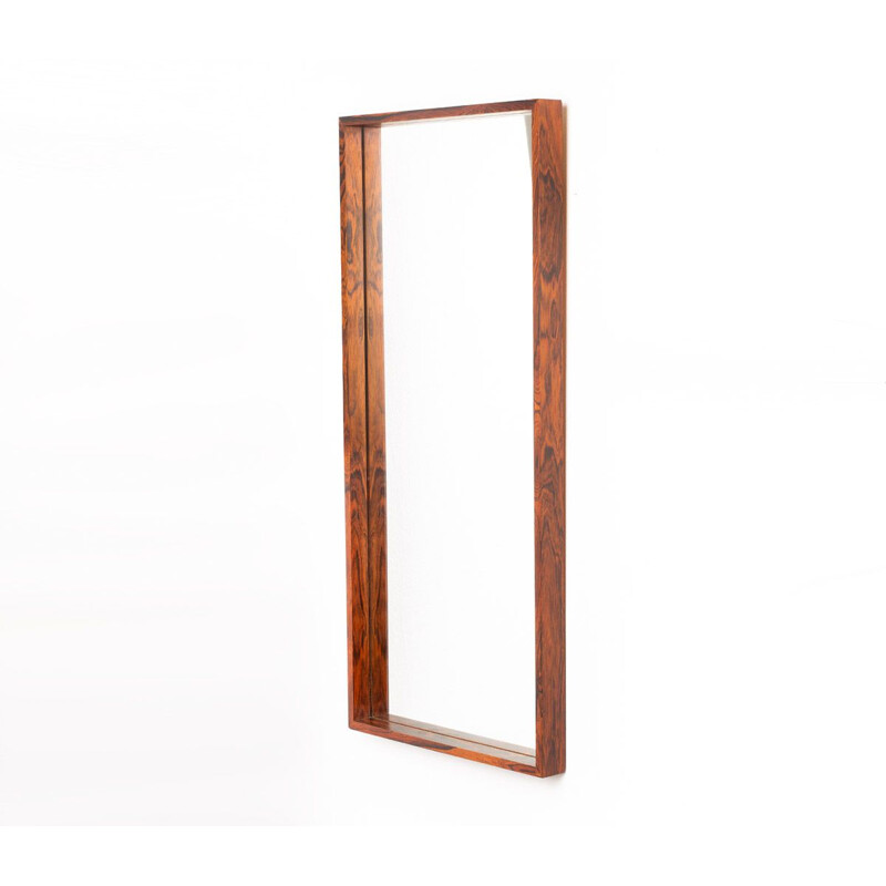 Vintage Danish rosewood mirror, 1960s