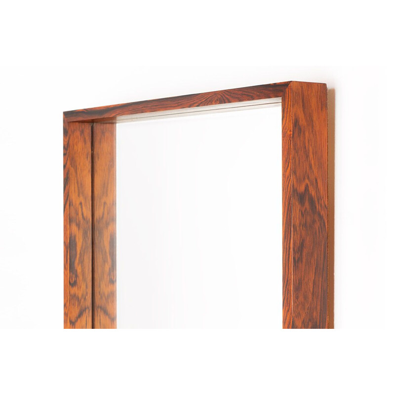 Vintage Danish rosewood mirror, 1960s