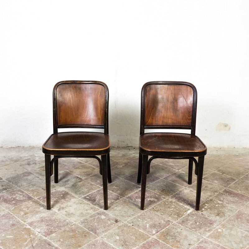 Pair of vintage Thonet A 811 chairs by Josef Hoffmann, 1930s