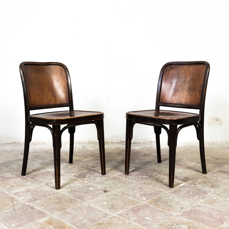 Pair of vintage Thonet A 811 chairs by Josef Hoffmann, 1930s