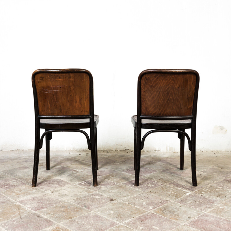 Pair of vintage Thonet A 811 chairs by Josef Hoffmann, 1930s