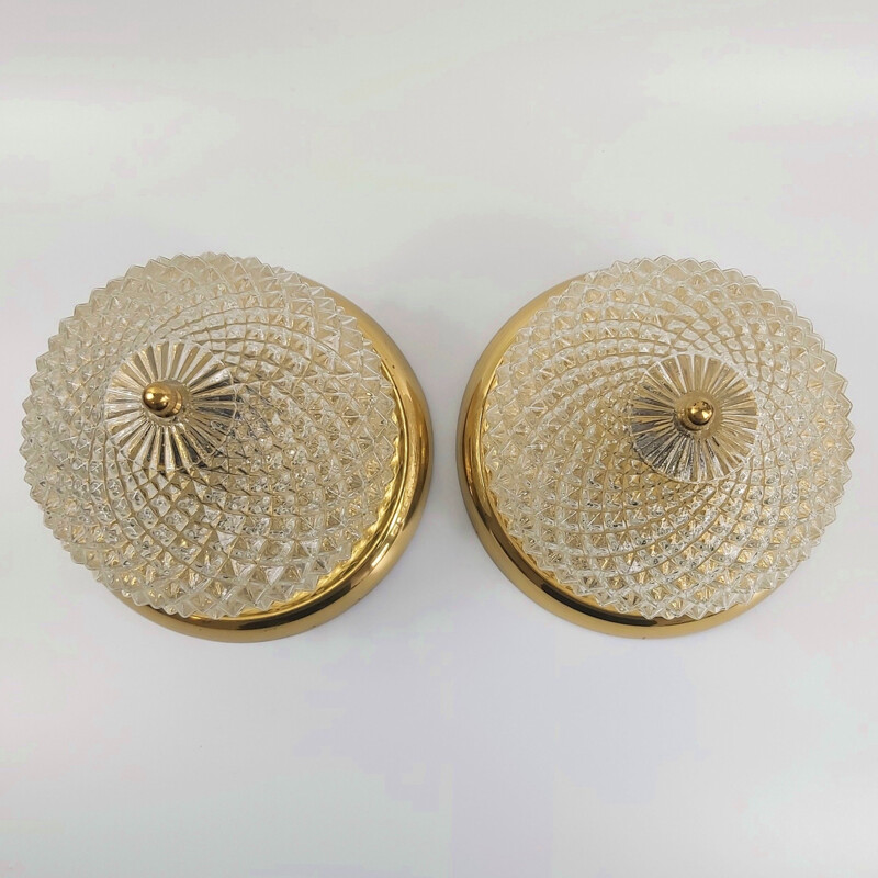 Pair of mid-century ceiling lamp by Honsel Leuchten, Germany 1960s
