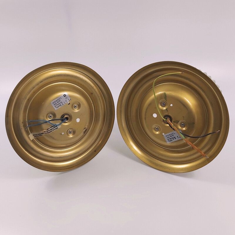 Pair of mid-century ceiling lamp by Honsel Leuchten, Germany 1960s