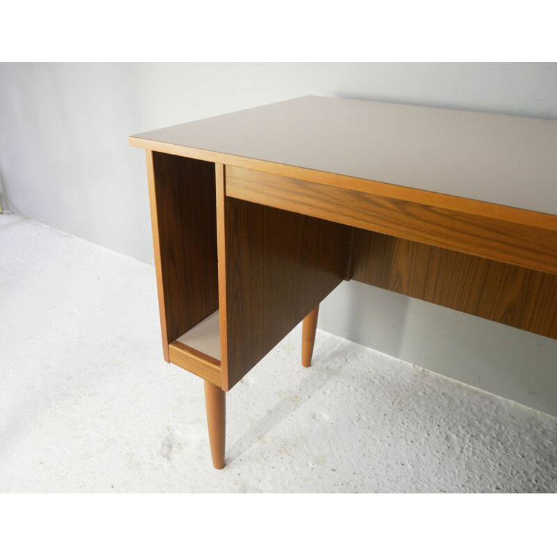 Mid century compact desk by Chaim Schreiber for Schrieber furniture, 1960s