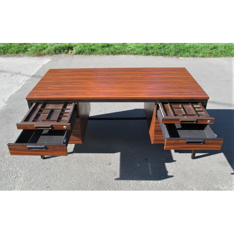 Vintage rosewood desk by Febrü, Germany 1970s