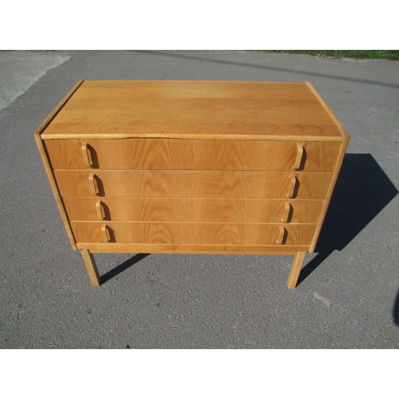 Vintage bookcase partially glazed by B. Fridhagen for Bodafors, Sweden 1960