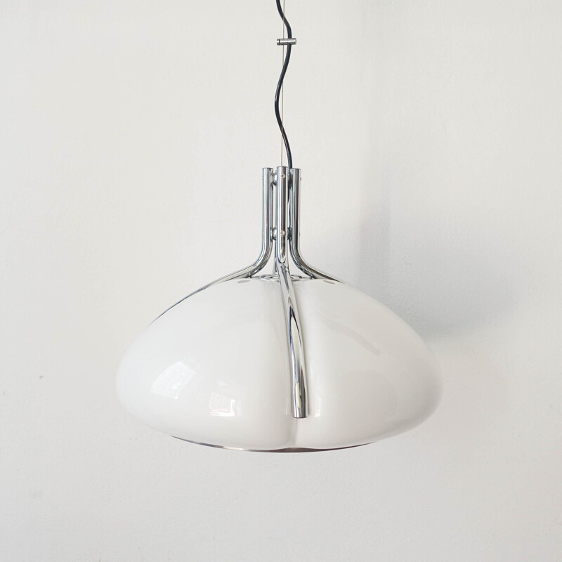 Vintage Quadrifoglio pendant lamp by Gae Aulenti for Harvey Guzzini, Italy 1970s 