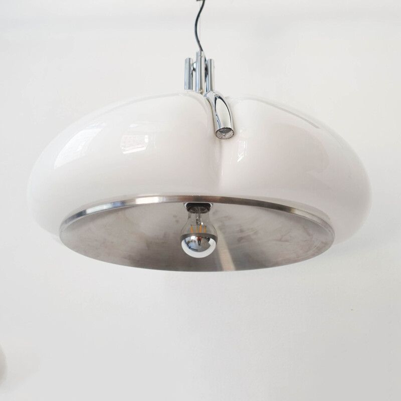 Vintage Quadrifoglio pendant lamp by Gae Aulenti for Harvey Guzzini, Italy 1970s 