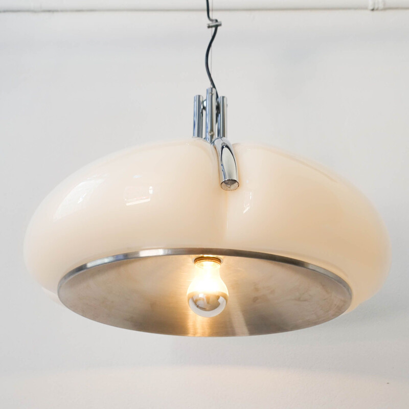 Vintage Quadrifoglio pendant lamp by Gae Aulenti for Harvey Guzzini, Italy 1970s 