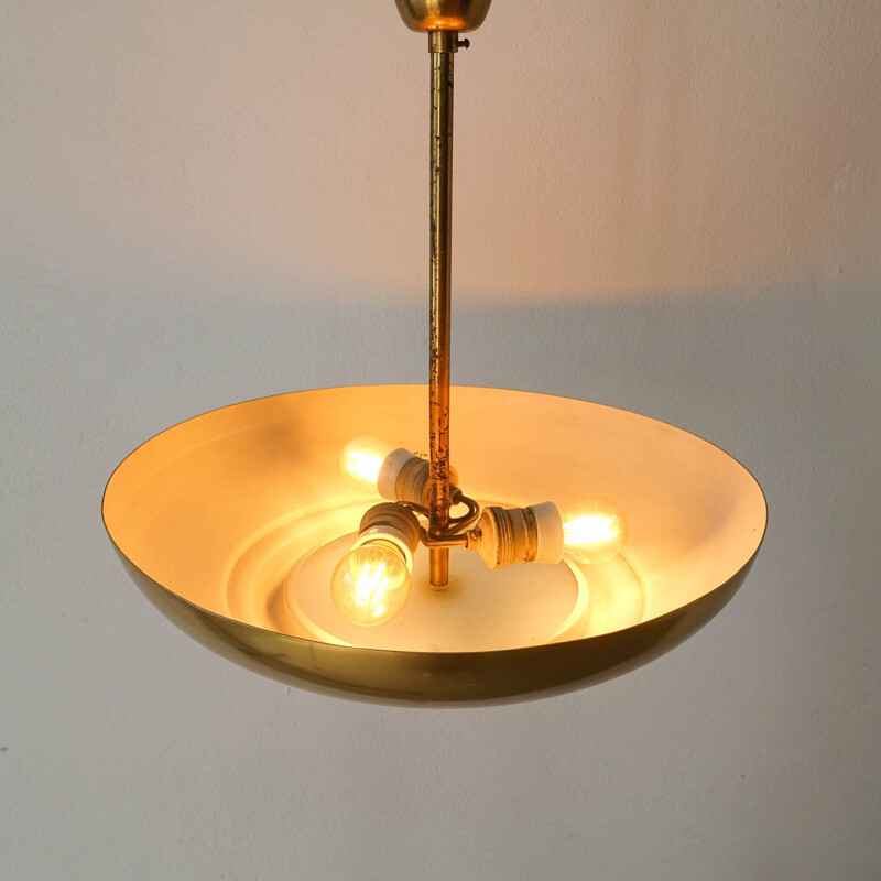 Lámpara de suspensión vintage de Christian Dell para Kaiser Idell, 1930