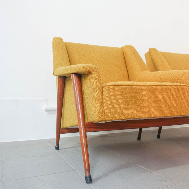 Paar vintage houten fauteuils van José Espinho voor Olaio, Portugal 1959