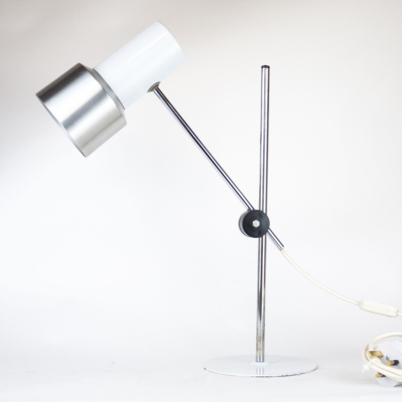 Vintage aluminum desk lamp by Prova, Italy 1960